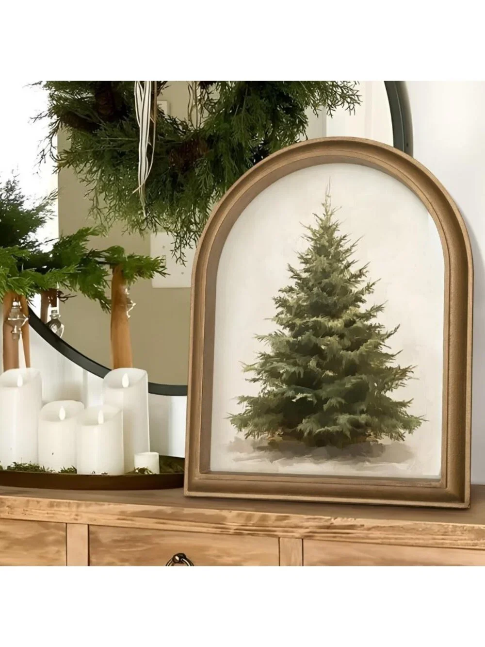 Vintage Rustic Christmas Tree Wall Art - 11